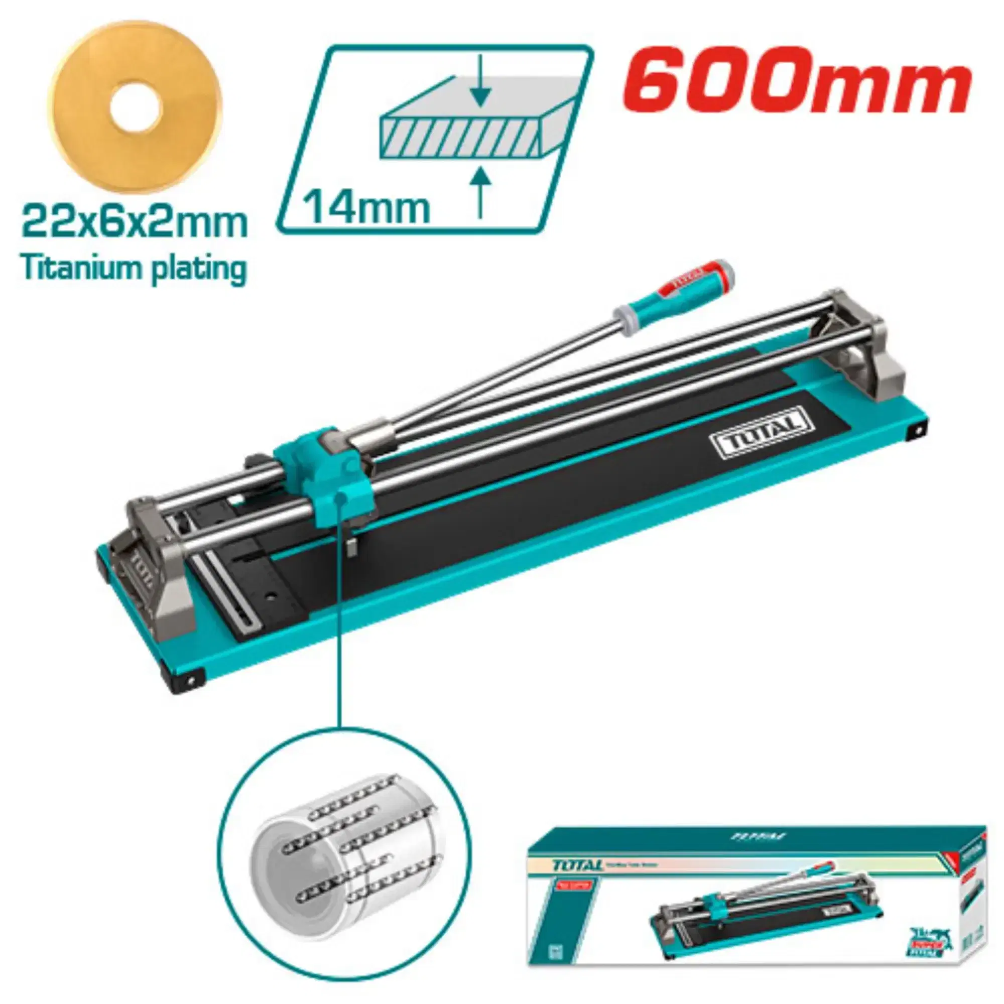 TOTAL 60 cm Tile Cutter (THT576002) — Precision & Durability in Every Cut