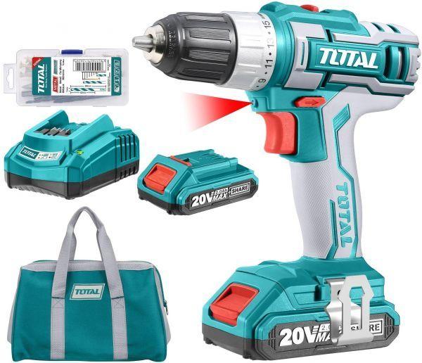Total Tools TDLI2002 20V Lithium Battery Drill and Screwdriver