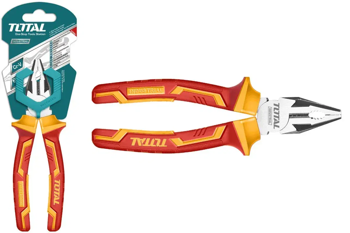 TOTAL THTIP2161 6-inch Insulated Pliers | Complete Safety for Professionals