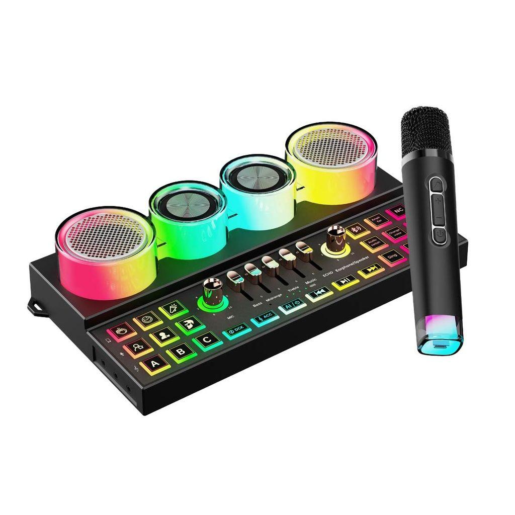 Porodo Soundtec Audiolink Multi-Platform Audio Mixer and Speaker - PD-ST21MIX-BK