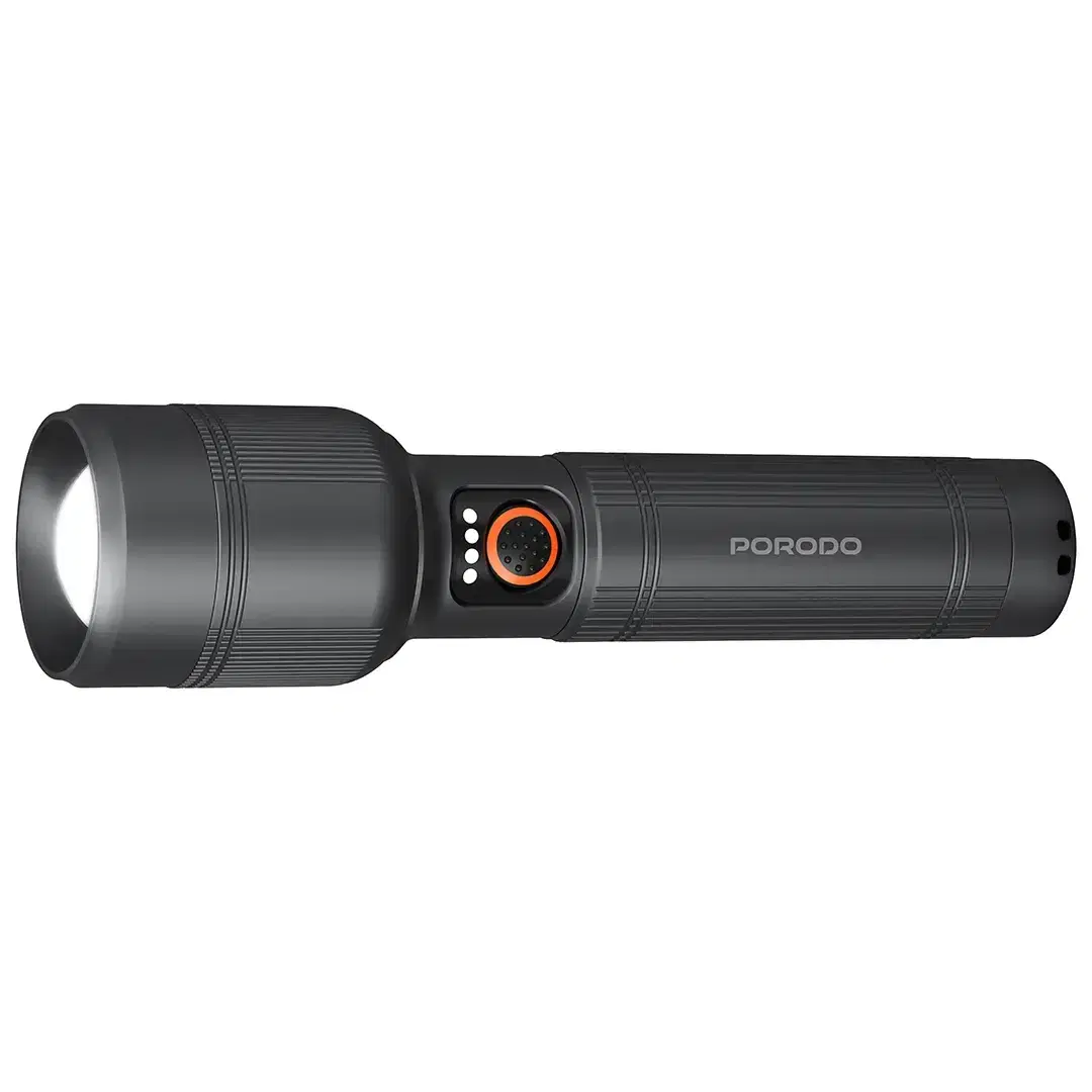 Porodo PDFL2101GY Lumalite 150 – Powerful Rechargeable Flashlight