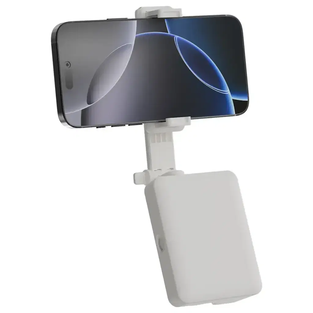Porodo Lifestyle 3-In-1 Bluetooth Selfie Stick with Detachable Fill Light & Stand - PDLFST211WH