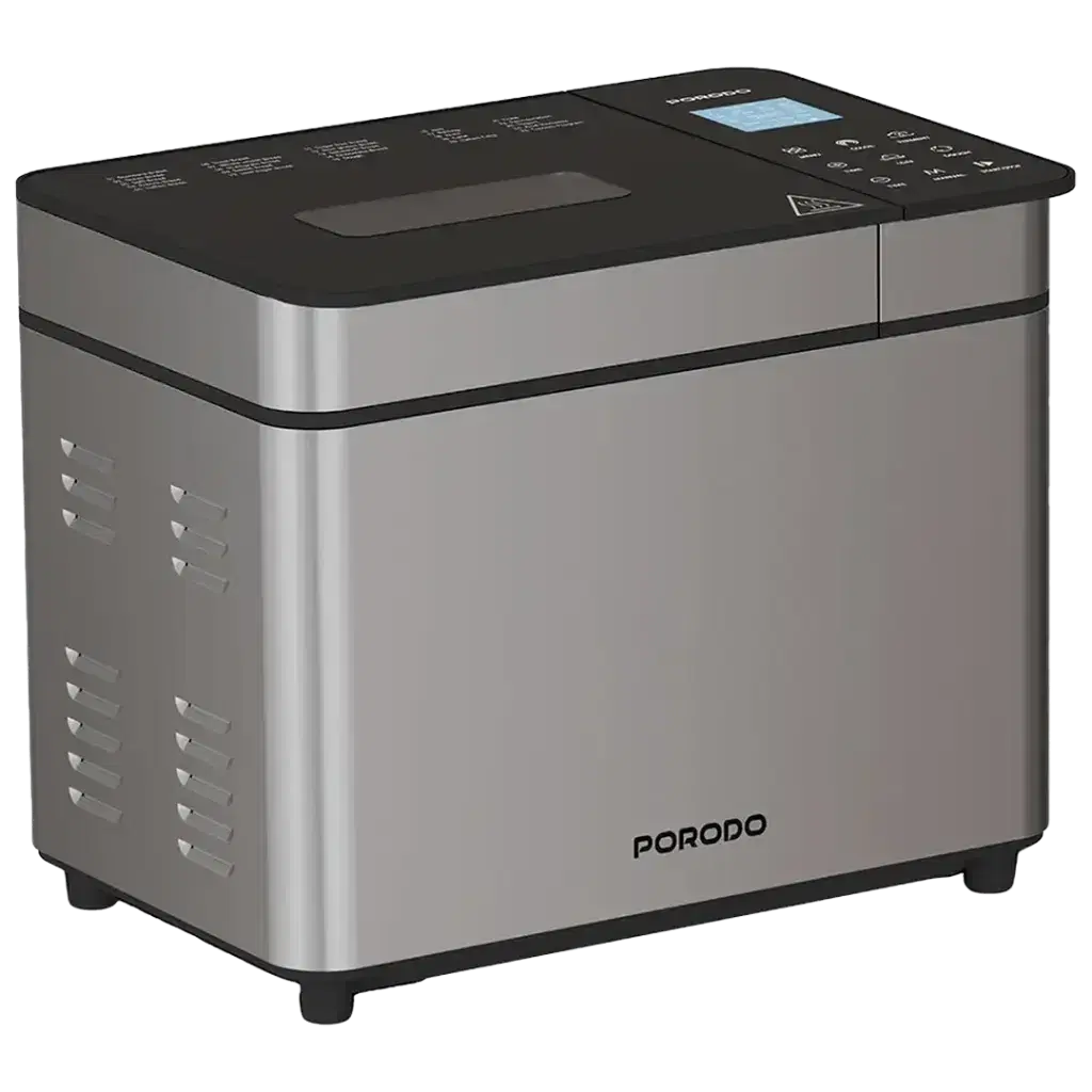 Porodo PDLFSTBM9SLBK Khabaz Stainless Steel Automated Bread Maker with 25 Preset Programs