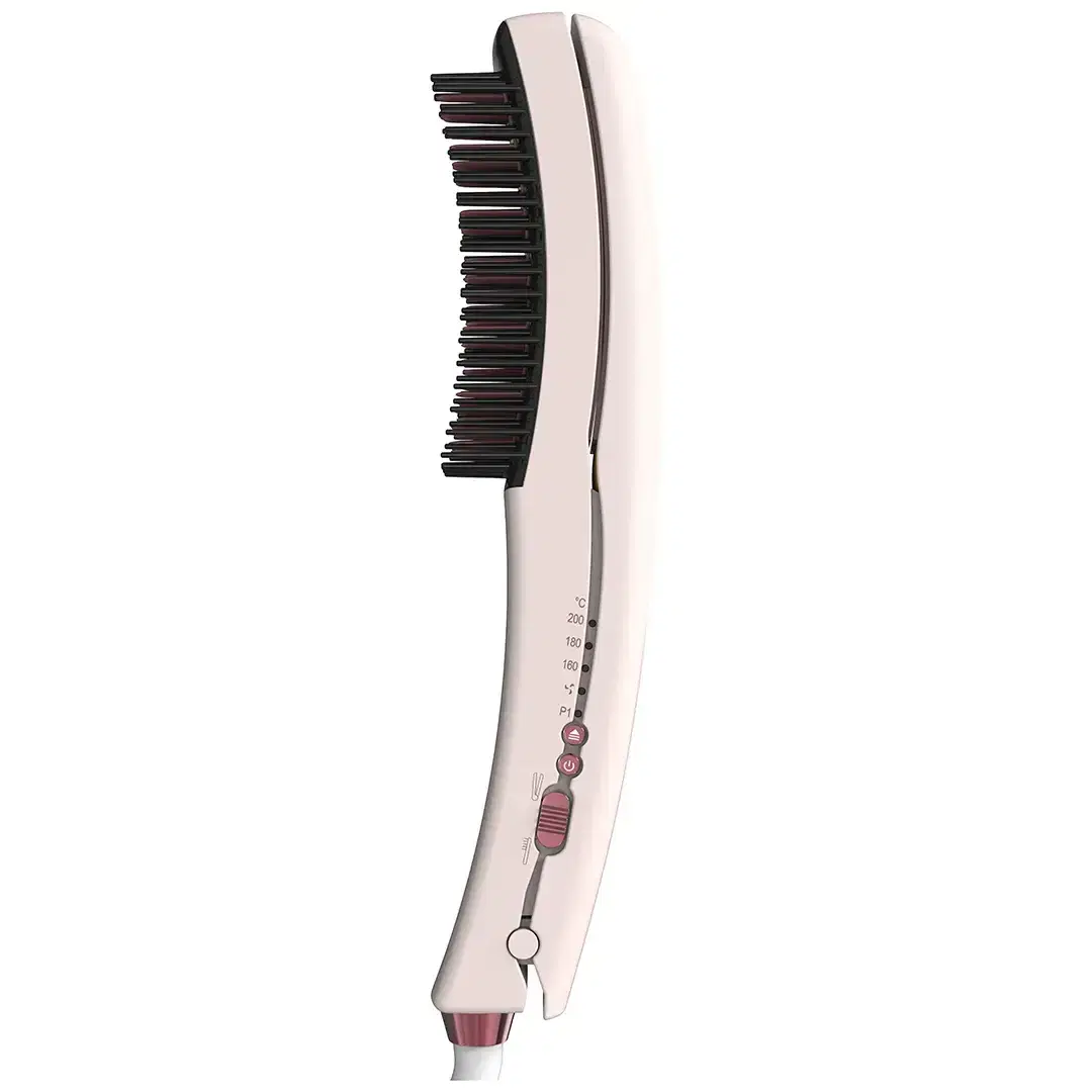 Porodo Dual-Mode Hair Straightening Brush with Detachable Comb - PDLFSTHC115PK