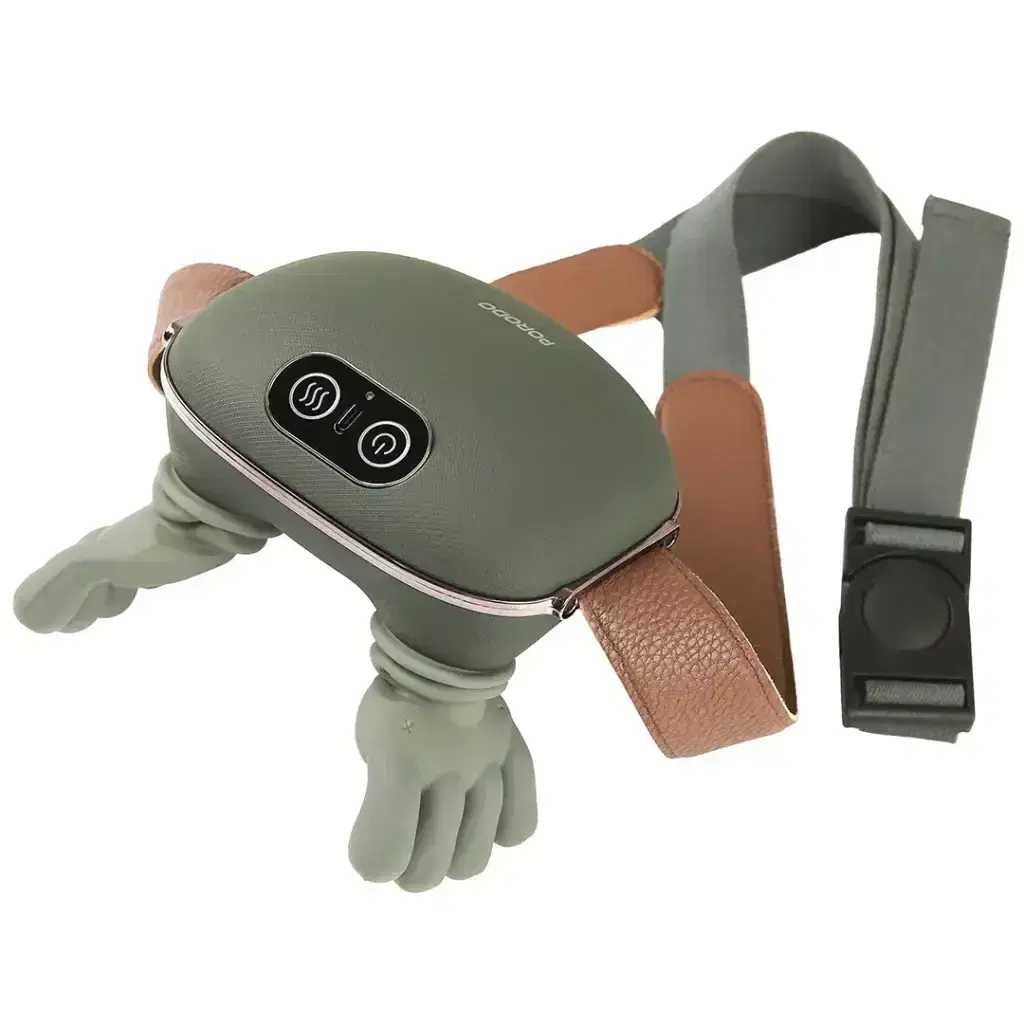 Porodo PDLFSTZ012GN Lifestyle RelaxRobo Portable Heating Neck Massager