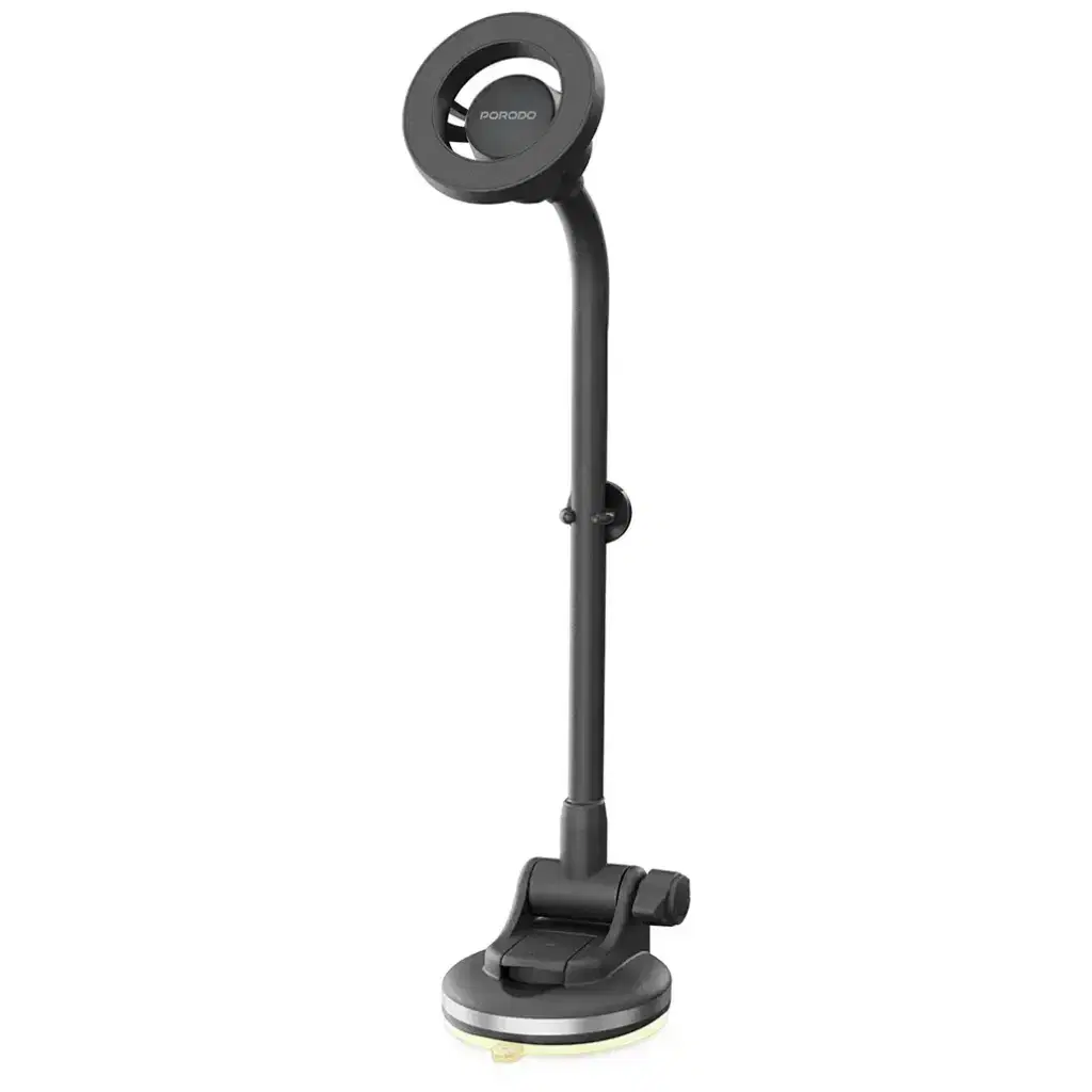 Porodo PDMCPH68BK Vindex Magnetic Car Mount with Extended Flexible Pole