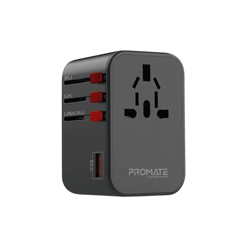 TripMateGaN65 – 65W All-in-One Travel Power Adapter with GaNFast™ Technology
