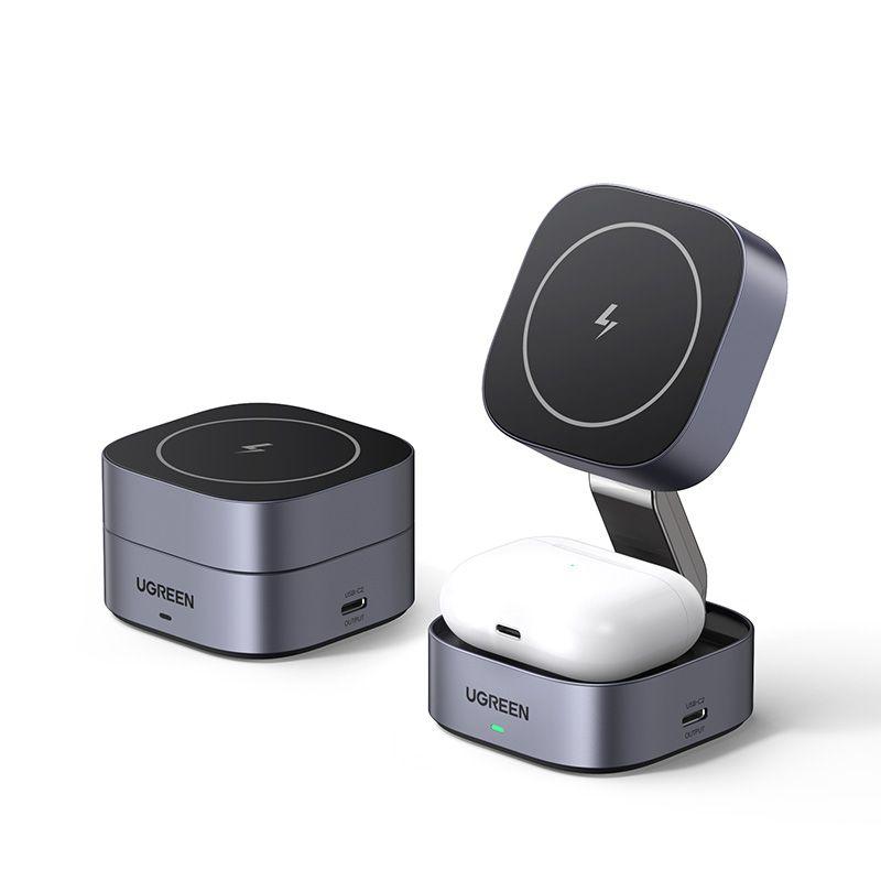 UGREEN 2-in-1 Foldable Wireless Fast Charging Station