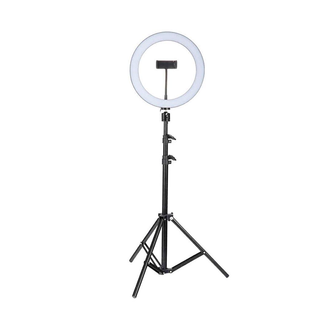 Ring lamp Ring Supplementary Lamp D-36 (diameter 36 cm) with 2 Meter Tripod stand color - black