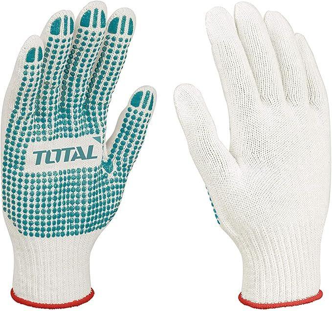 Total Tools Gloves with Knitted & PVC Dots