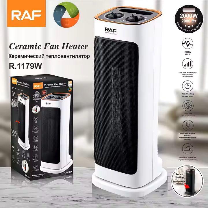 RAF R.1179 Electric Ceramic Fan Heater 2000W