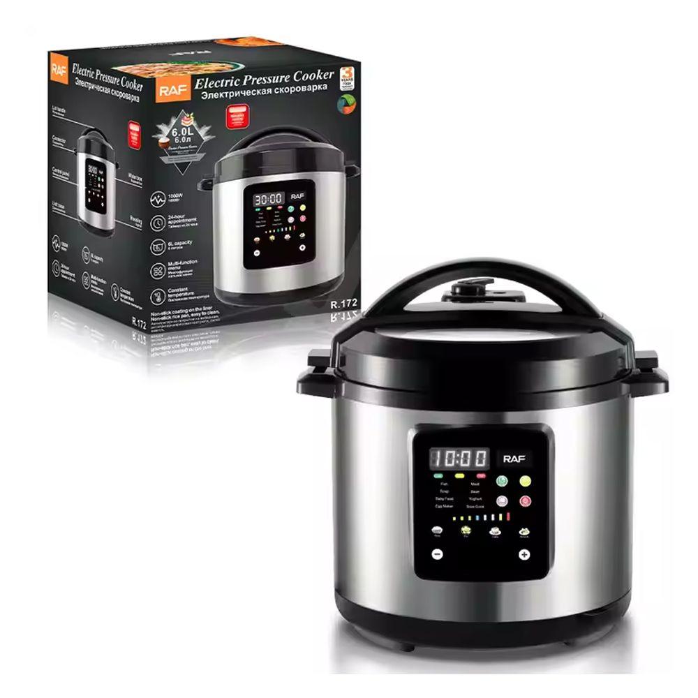 RAF 6L Electric Multifunctional Pressure Cooker – Digital Control – 1000W