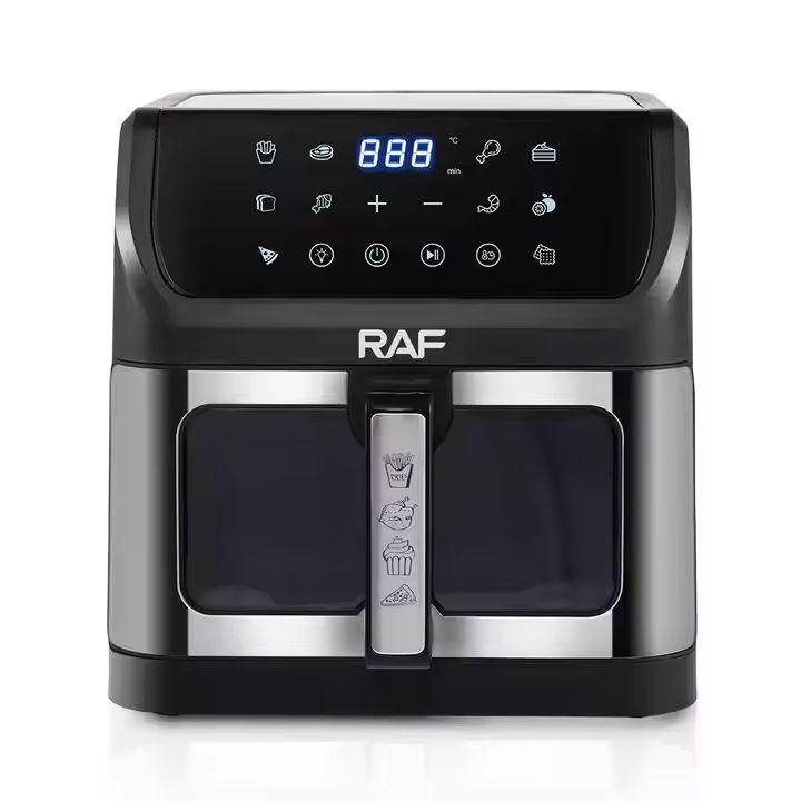 RAF R5276 Digital Air Fryer with Touchscreen Control, 360° Rotation, 10L Capacity, and 1800W Power