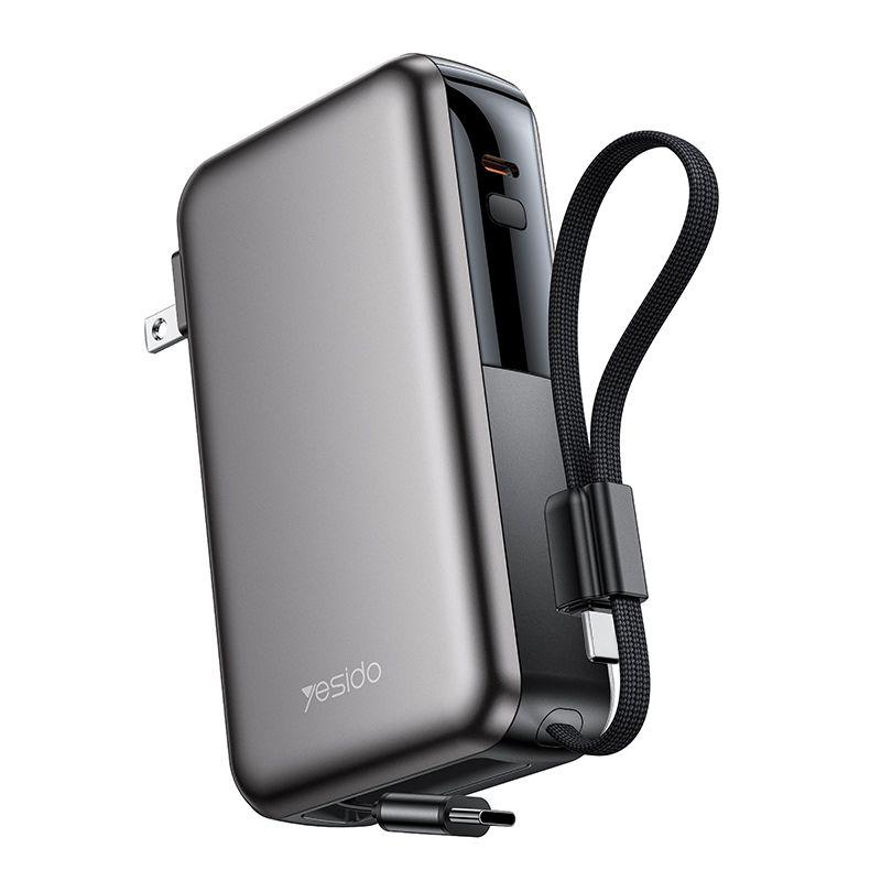 YESIDO YP90K 10000MAH 22.5W WITH RETRACTABLE CABLE