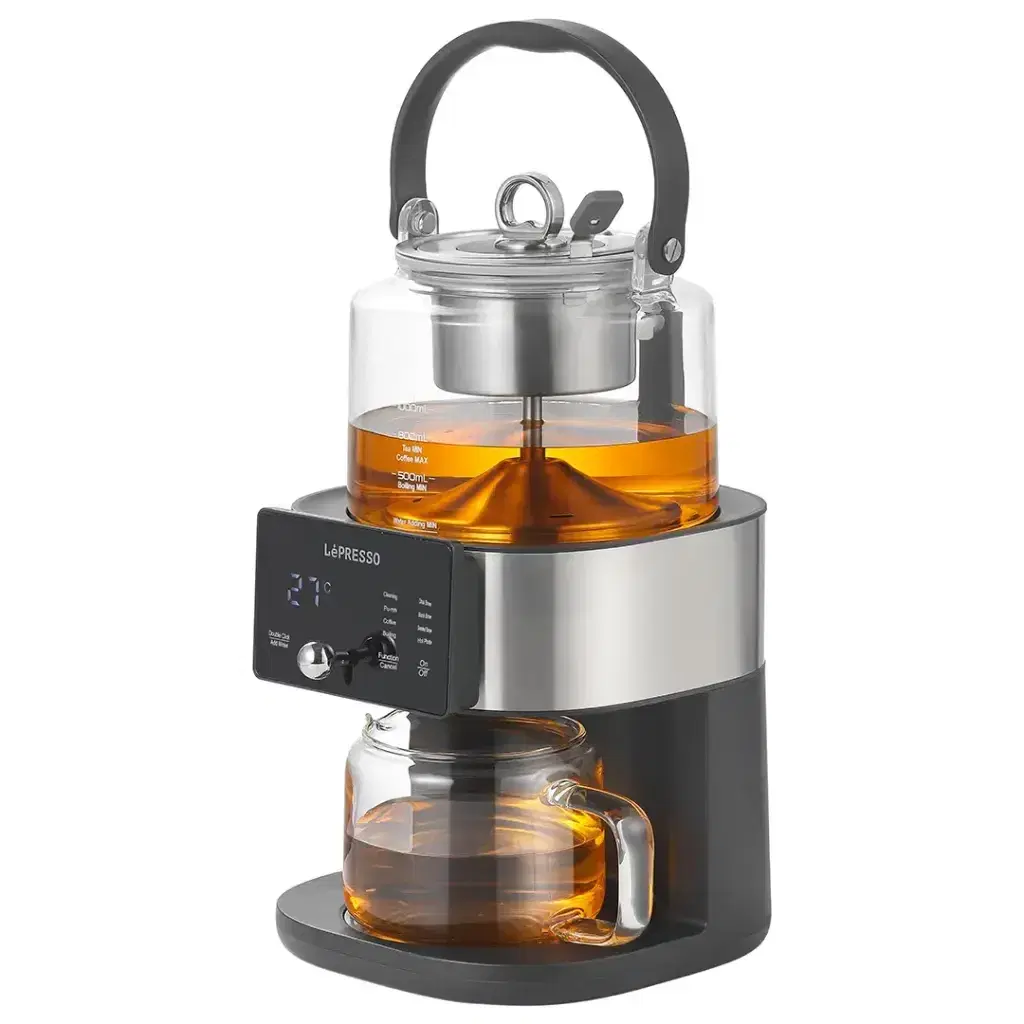 LePresso LPCFFTCB0040BK Brewfinity Tea and Coffee Brewer with Digital Display - Black