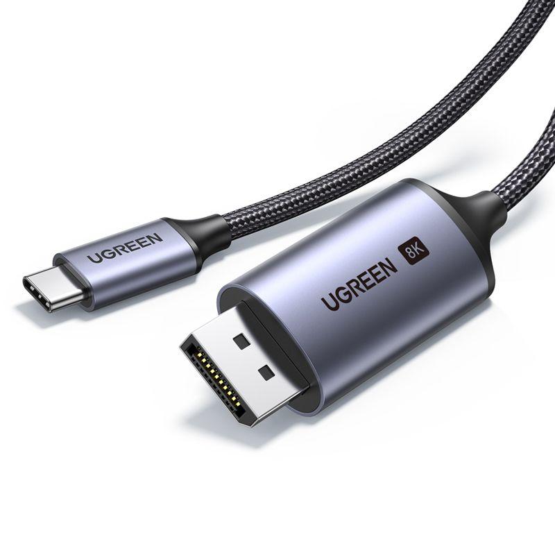 UGREEN USB-C to DisplayPort 8K Cable, 1m and 2m, CM556