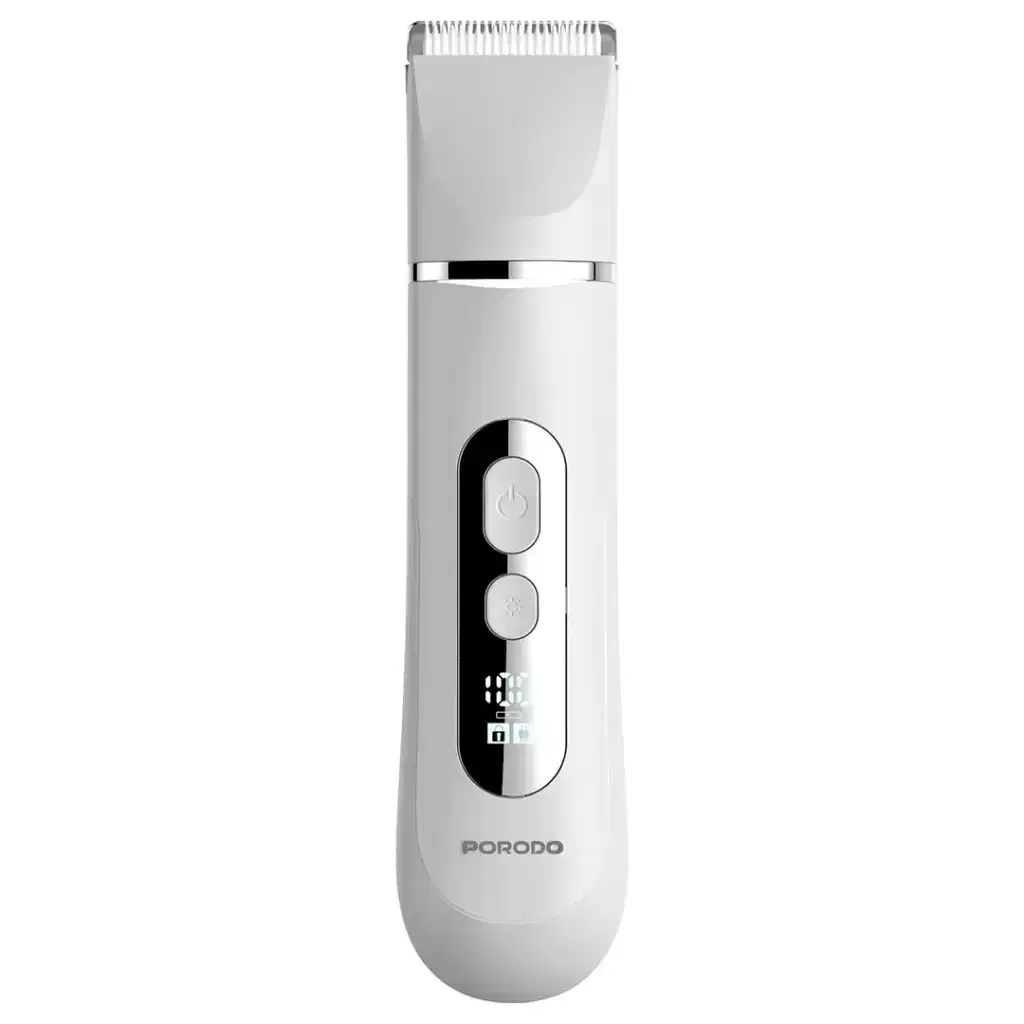 Porodo 4-In-1 PDLFST2511WH Smart LED Grooming Trimmer for Full-Body Care