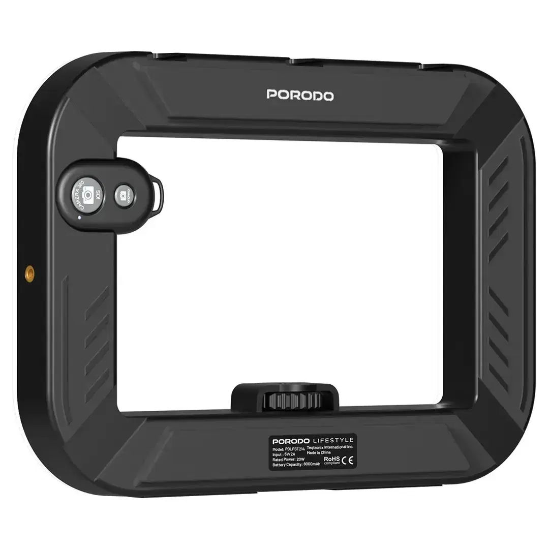 Porodo Lifestyle PDLFST214BK Handheld ring grip Camera & phone