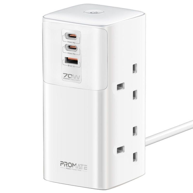 PowerTower 70W – Multi‑Port Charging Tower with 70W Fast Output