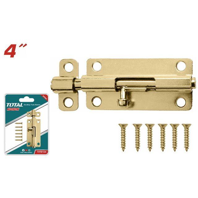 TOTAL 4″ Door Tower Bolt THTB104 — Strong & Reliable Security